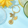 Sunflower & Bee Alloy Keychains KEYC-JKC01061-2