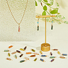 36Pcs 12 Styles Natural Mixed Gemstone Pendants PALLOY-AB00130-4