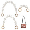 3Pcs 3 Style Acrylic Imitation Pearl Beaded Bag Handles Extender FIND-FG0002-89-1