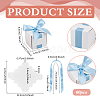 Square Paper Wedding Candy Storage Boxes with Ribbon AJEW-WH0609-744D-2