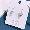 925 Sterling Silver Dangle Earrings EJEW-BB34291-P-1