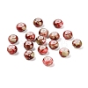 Opaque Spray Painted Glass Beads GLAA-G118-01U-1