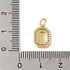 Real 18K Gold Plated Brass Micro Pave Clear Cubic Zirconia Pendants KK-L216-002G-N-3