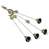 Iron Witch Bells Pendant Decor HJEW-JM02182-4