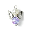 Imitation Pearl Acrylic Pendants PALLOY-JF02624-03-2