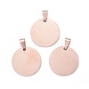 Ion Plating(IP) 304 Stainless Steel Pendants STAS-I311-05A-RG-2