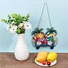 Summer Theme Wooden Hanging Wall Decorations for Front Door Home Decoration HJEW-WH0047-11-4