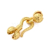 Rack Plating Brass Hook and S-Hook Clasps KK-Z070-39G-1