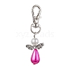 Angel ABS Plastic Imitation Pearl Pendant Decooration HJEW-JM01608-4