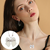 4Pcs 2 Colors 925 Sterling Silver Pin to Pendant Converter STER-BBC0009-17B-5