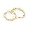 Rack Plating Brass Twist Round Hoop Earrings for Women EJEW-I277-05G-2