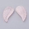 Natural Rose Quartz Pendants X-G-E435-B-17-2