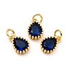 Brass Micro Pave Cubic Zirconia Pendants ZIRC-D120-01G-05-1