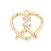 Brass Micro Pave Cubic Zirconia Pendants LS-ZIRC-P122-01D-G01-1