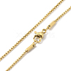 304 Stainless Steel Box Chain Necklace for Men Women NJEW-F308-01-3