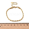 304 Stainless Steel Cable Chains Bracelets for Women BJEW-A158-02B-G-5