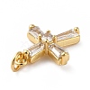 Rack Plating Brass Micro Pave Cubic Zirconia Pendants KK-E281-15G-4