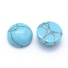 Synthetic Turquoise Cabochons X-G-P393-R13-8mm-2