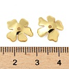 Brass Bead Caps KK-V015-37G-01-2