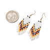 Bohemian Glass Seed Beads Dangle Earrings EJEW-MZ00338-03-3