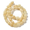 Natural Yellow Jade Beads Strands G-B078-D27-01-3