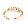 Constellation/Zodiac Sign Brass Cuff Rings RJEW-O042-06G-I-3