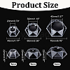 WADORN 12Pcs 3 Style Acrylic Globe Stone Display Stand DJEW-GA0001-44-2