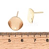 Brass Stud Earring Findings KK-CBA2395-13G-2