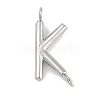 304 Stainless Steel Letter Connector Charms STAS-M108-01P-11-1