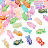 50Pcs Baking Paint Transparent Glass Beads DGLA-TA0001-62-2