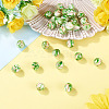 30Pcs Handmade Gold Sand Lampwork Beads LAMP-TA0002-37D-4