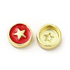 Brass Enamel Beads KK-E068-VB454-2-2