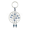 Alloy with Resin Evil Eye Charms Keychains KEYC-JKC00619-05-1