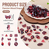125G Gradient Color Transparent Glass Beads GLAA-TA0003-58D-4