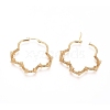Long-Lasting Plated 304 Stainless Steel Wire Wrapped Hoop Earrings EJEW-D250-03A-G-2
