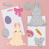 Easter Theme Carbon Steel Cutting Dies Stencils DIY-WH0309-681-3