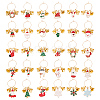 Christmas Theme Alloy Enamel Wine Glass Charms AJEW-AB00024-1