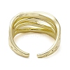 Rack Plating Brass Open Cuff Rings RJEW-K257-10G-3