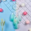 Woven Net/Web with Feather Pendant Decoration PW-WGD396E-01-4