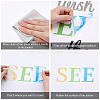 Translucent PVC Self Adhesive Wall Stickers STIC-WH0015-040-6