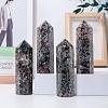 Point Tower Natural Fluorescent Syenite Rock Home Display Decoration PW-WG91074-01-2