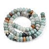 Natural Flower Amazonite Bead Strands G-R408-5x8-04-3