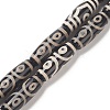 Tibetan Style 3-Eye dZi Beads Strands TDZI-G012-33-1