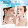 Blank Dome 316 Surgical & 304 Stainless Steel Dangle Earrings DIY Making Kit DIY-SC0024-45-5