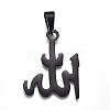 Religion 304 Stainless Steel Pendants STAS-I135-40B-1