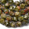 Natural Unakite Beads Strands G-Z119-A31-01-5