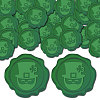 CRASPIRE 100Pcs Saint Patrick's Day Adhesive Wax Seal Stickers DIY-CP0010-17D-1
