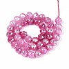 Anti-Tarnish Electroplate Glass Beads Strands GLAA-N064-10mm-08-2
