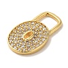 Rack Plating Brass Micro Pave Cubic Zirconia Pendants KK-A229-26G-2