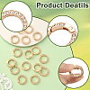 16Pcs Alloy Rhinestone Spring Gate Rings FIND-SP0004-52E-3